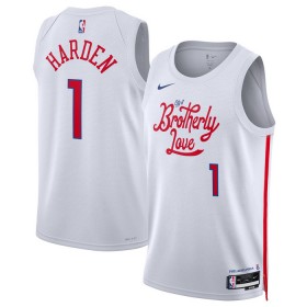 Dres Philadelphia 76ers James Harden 1 Nike 2022-23 City Edition Bijela Swingman